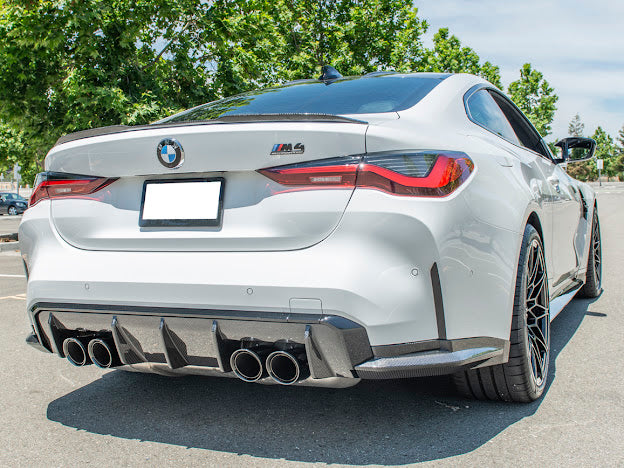 2021-Up BMW G80 M3 | Factory Style CARBON FIBER Rear Apron Lip Splitter Ground Effects
