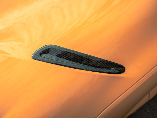 2020-Up Toyota GR Supra A90 A91 | SDP Performance Style CARBON FIBER Front Hood Duct Vent Cover (Pair)