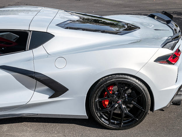 2020+ CORVETTE C8 Z51 | REAR TRUNK SPOILER *ADD-ON* WICKER EXTENSION PAIR
