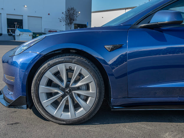 2017-UP TESLA MODEL 3 TRACK FRONT LIP SPLITTER GROUND EFFECTS