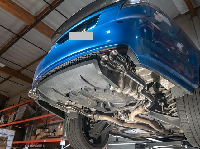 2008-2009 Pontiac G8 | T-304 Steel Muffler Delete Axle Back 3" Quad Tips Exhaust