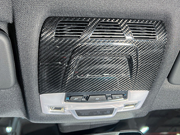 2020-Up Toyota GR Supra A90 | Factory Style CARBON FIBER Reading Light Panel Trim Vent Cover