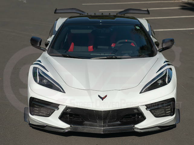 2020+ CORVETTE C8 STINGRAY & Z51 | Z06 Z07 PERFORMANCE FRONT LIP SPLITTER & CANARDS GROUND EFFECTS