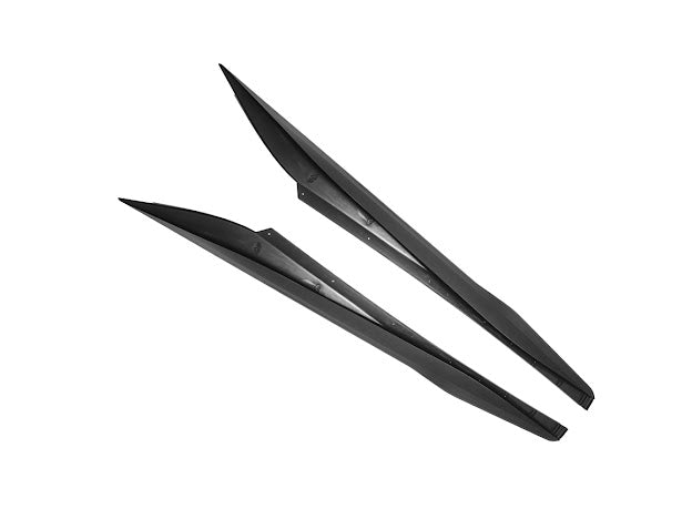 2020+ CHEVROLET CORVETTE C8 | GM FACTORY STYLE MATTE BLACK SIDE SKIRTS PAIR