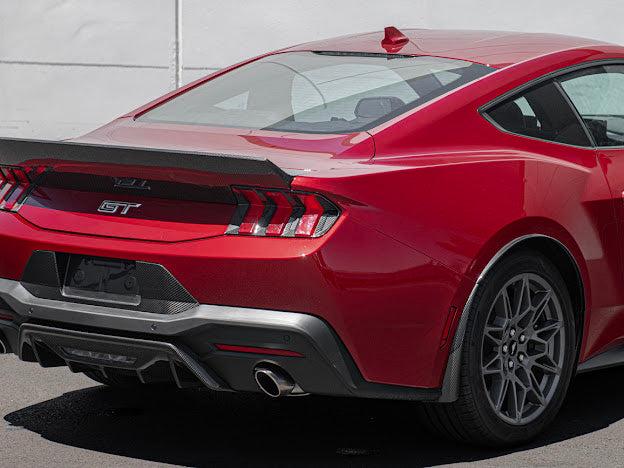 2024-UP FORD MUSTANG S650 | CARBON FIBER REAR TRUNK DUCKTAIL INTEGRATED WING SPOILER MODULE