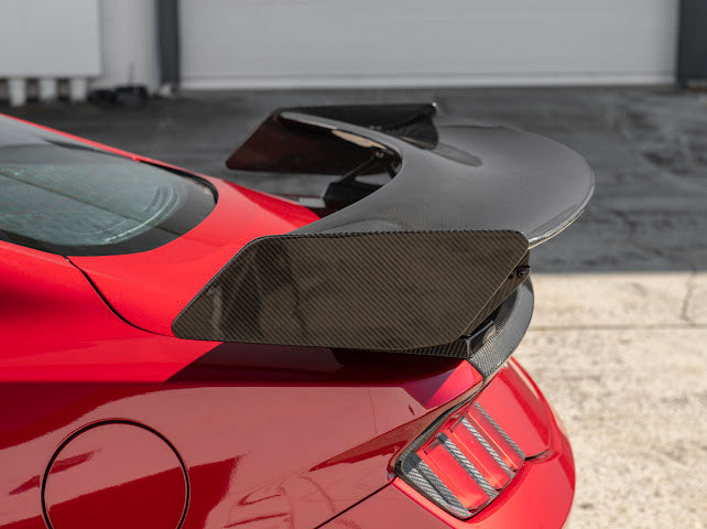 2024-UP MUSTANG S650 | CARBON FIBER GT500 REAR HIGH WING SPOILER