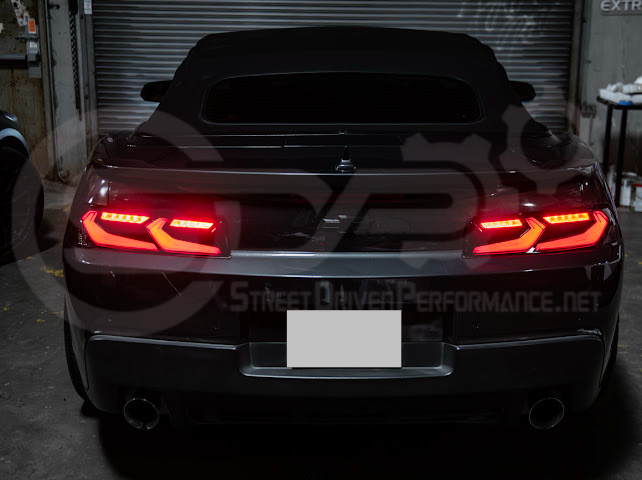2014-2015 CHEVROLET CAMARO | GM C8 CORVETTE STYLE SEQUENTIAL SIGNAL LED REAR TAILLIGHT PAIR (CLEAR OR SMOKE TINTED LENSES)