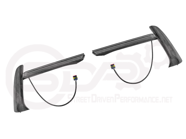 2020-UP CORVETTE C8 STINGRAY & Z51 | SEQUENTIAL FRONT GRILLE LED DRL LIGHT BAR BEZEL INSERTS PAIR