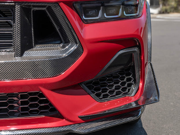 2024-Up Mustang GT S650 | CARBON FIBER Front Side Grille Insert Replacement Pair