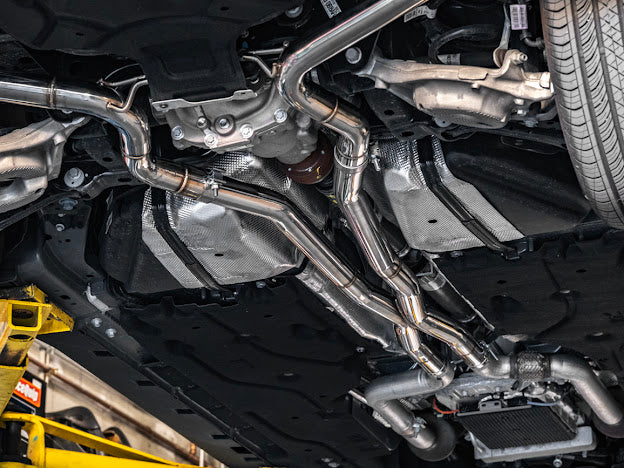 2024-Up Ford Mustang GT 5.0L | T-304 Straight Through Cat Back Dual Tips Exhaust
