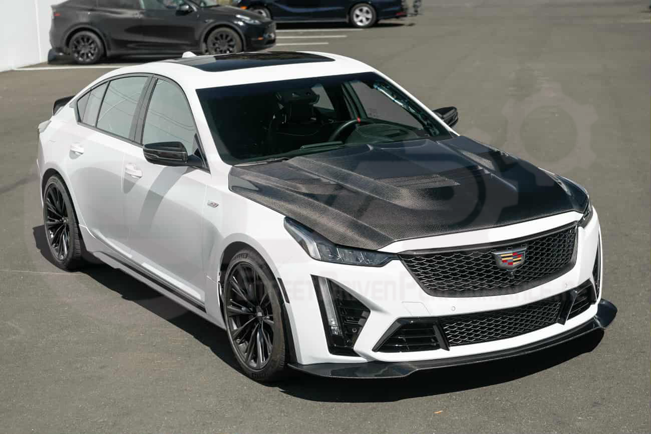 2022-2024 Cadillac CT5-V Blackwing | Factory Style Carbon Fiber Front Bumper Grille Insert Trim Surrounding Replacement (Upper and/or Lower)