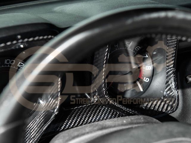 2010-2015 CHEVROLET CAMARO CARBON FIBER DASHBOARD GAUGE CLUSTER TRIM COVER