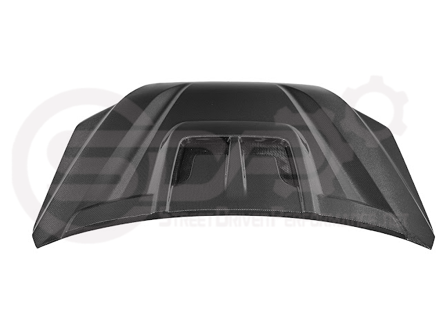 2022-UP TOYOTA TUNDRA | SDP CARBON FIBER FRONT VENTED HOOD WITH SIDE VENTS
