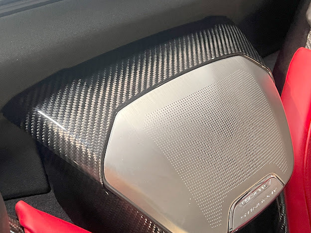 2020+ CORVETTE C8 CONVERTIBLE | CARBON FIBER INTERIOR WATERFALL SPEAKER GRILLE