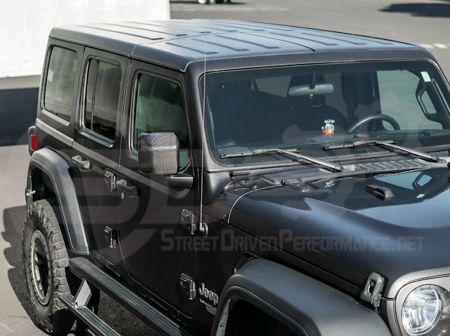 2018-UP JEEP WRANGLER GLADIATOR CARBON FIBER MIRROR CAP COVERS PAIR