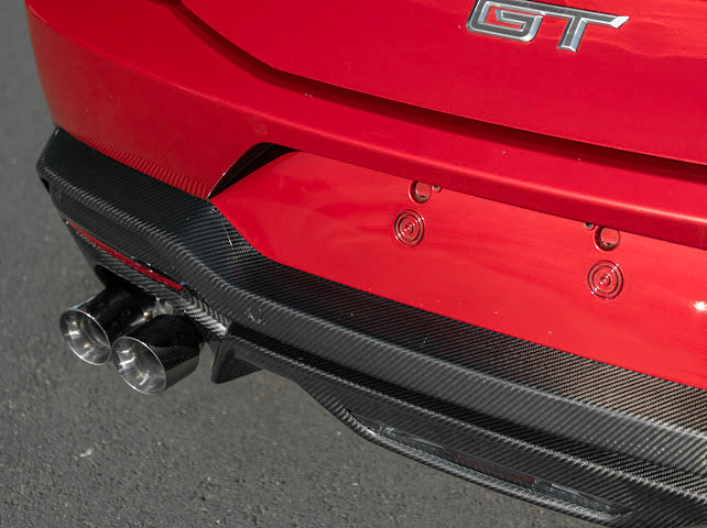 2024-Up Ford Mustang S650 | GT Style CARBON FIBER Rear Bumper Diffuser