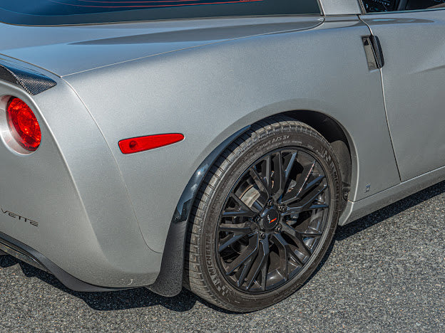 2005-2013 CHEVROLET CORVETTE C6 BASE FRONT AND REAR SPLASH GUARDS MUD FLAPS