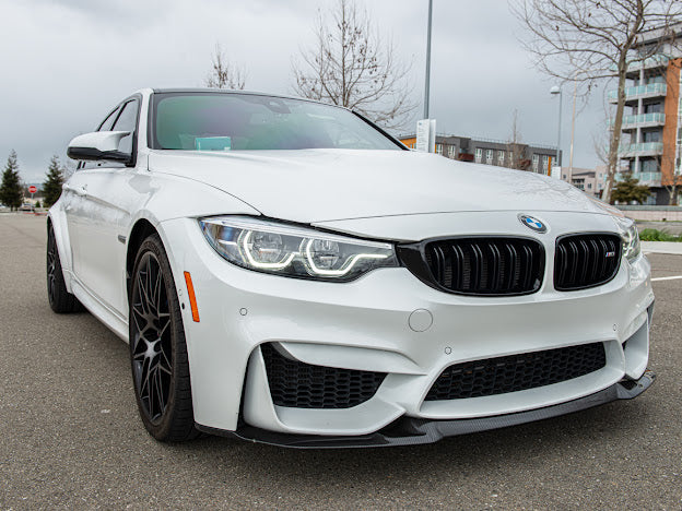 2015-2020 BMW F80 M3 & F82 / F83 M4 | Club Sport Style CARBON FIBER Front Lower Lip Splitter Ground Effects