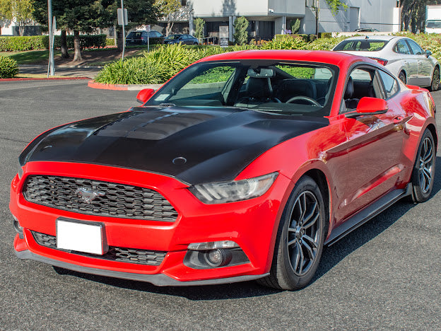 2015-23 FORD MUSTANG S550 | GT500 STYLE FRONT AIR VENTED HOOD