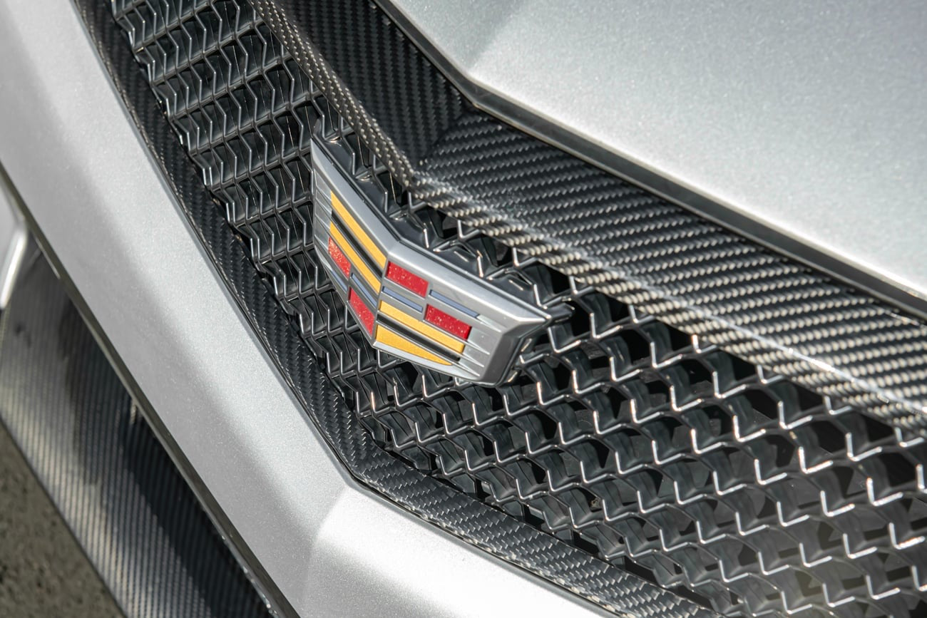2016-19 CADILLAC ATS-V | CARBON FIBER FRONT GRILLE TRIM SURROUNDING MOLDING REPLACEMENT