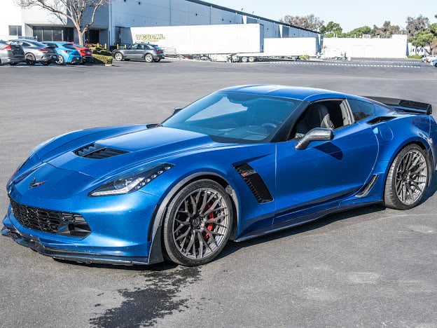 2014-2019 Corvette C7 Z06/ ZR1 CARBON FIBER Side Rocker Panels Brake Scoop Vents (PAIR)