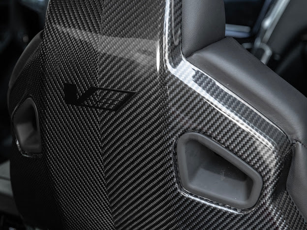 2016 - 2019 Cadillac ATS-V Sedan | Recaro Carbon Fiber Seat Rear Panel Cover Replacement (Driver and Passenger)