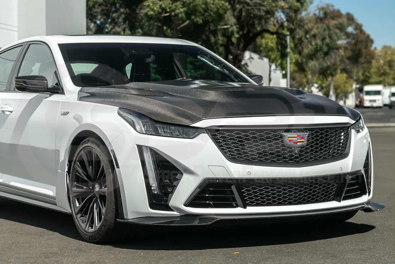 2022-2024 Cadillac CT5-V Blackwing | Factory Style Carbon Fiber Front Bumper Grille Insert Trim Surrounding Replacement (Upper and/or Lower)