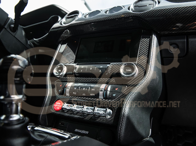 2015-2023 S550 | FORD MUSTANG CARBON FIBER CENTER CONSOLE CONTROL PANEL TRIM COVER