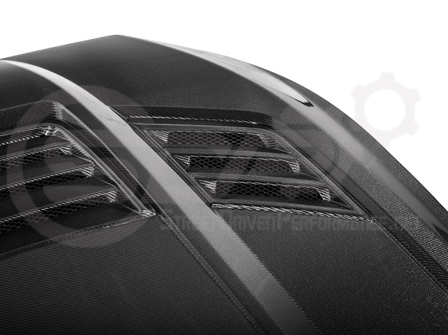 2024-UP FORD MUSTANG | SUPER SNAKE STYLE FRONT VENTED HOOD