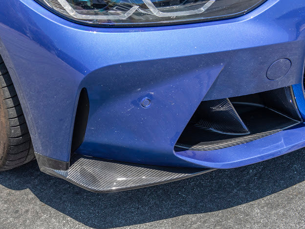 2021-Up BMW G82 / G83 M4 | Factory Extended Style Carbon Fiber Front Lip Splitter Pair Ground Effects