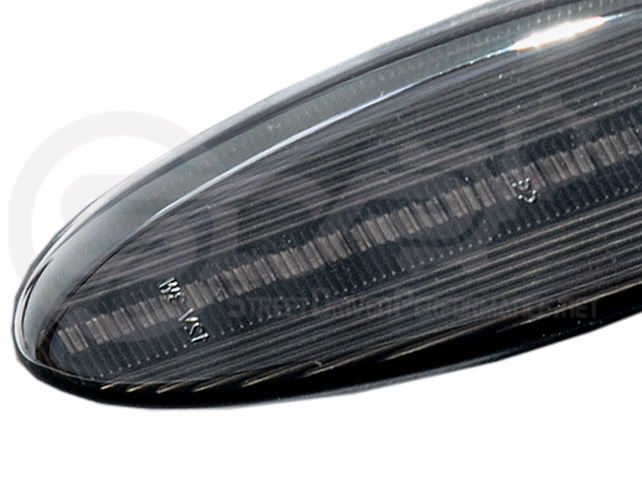 1997-2004 Chevrolet Corvette C5 | Rear Bumper Clear / Red / Black Lens Red LED Side Marker Lights Pair