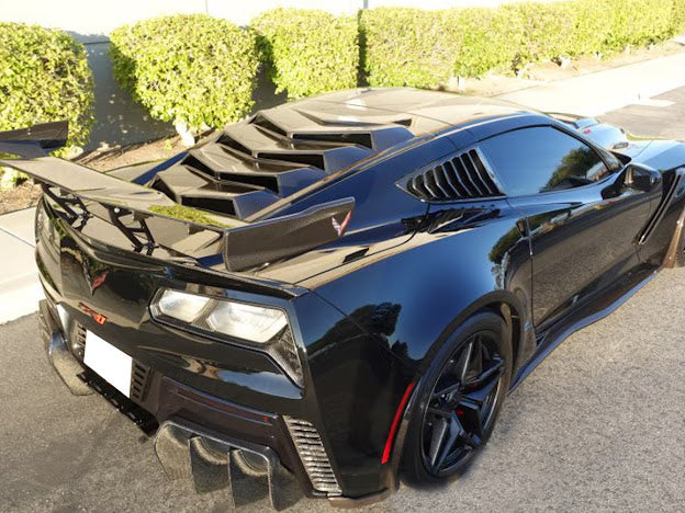 *BLEMISHED-DISCOUNTED* 2019 CHEVROLET CORVETTE C7 ZR1 CARBON FIBER REAR LID BASE SPOILER / WING