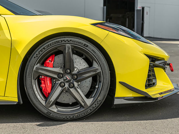 2020+ CHEVROLET CORVETTE C8 Z06 & E-RAY | MATTE BLACK XL EXTENDED FRONT SPLASH GUARD
