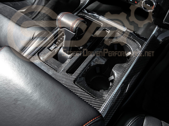 2021-UP FORD F-150 | FACTORY STYLE CARBON FIBER CENTER CONTROL GEAR SHIFT PANEL COVER