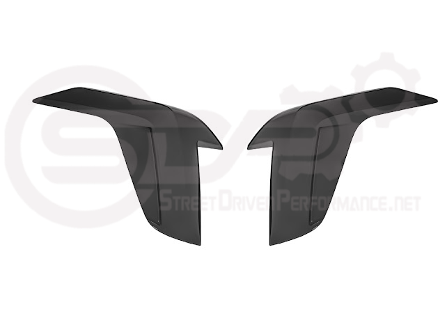 2020-Up Cadillac CT4 | SMOKE TINTED Rear Tail Light Trim Bezel Cover Pair