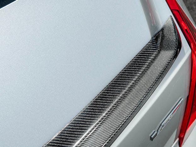 2016 - 2019 Cadillac ATS-V Sedan | Carbon Fiber SDP Style Rear Trunk Lid Spoiler Wing