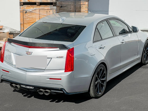 2016 - 2019 Cadillac ATS-V Sedan | Carbon Fiber SDP Style Rear Trunk Lid Spoiler Wing
