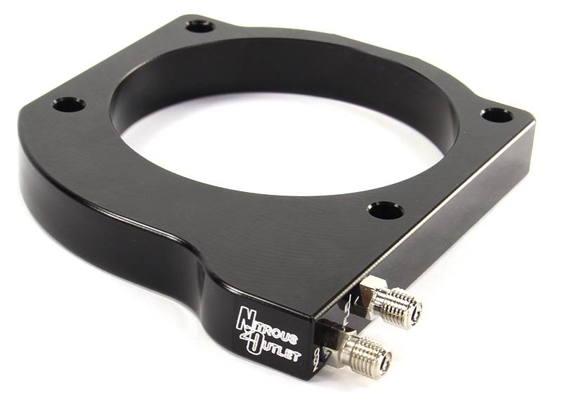 Nitrous Outlet GM 102mm MSD LS1/LS2/LS6 Atomic AirForce Intake Hard-line Plate System - Factory Fuel Rails/2006-2019 Corve...