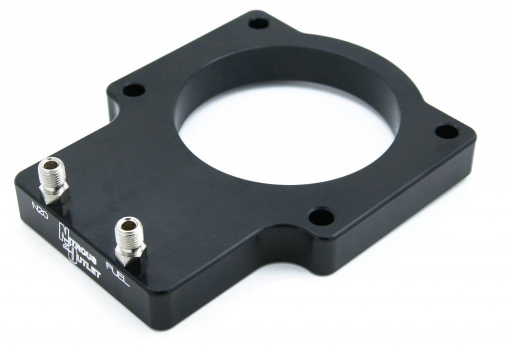 Nitrous Outlet Cadillac 90mm 2006-2007 CTS-V Hard-line Plate System - Gas/E85 (5-55psi)(50-200HP)(12lb Bottle)