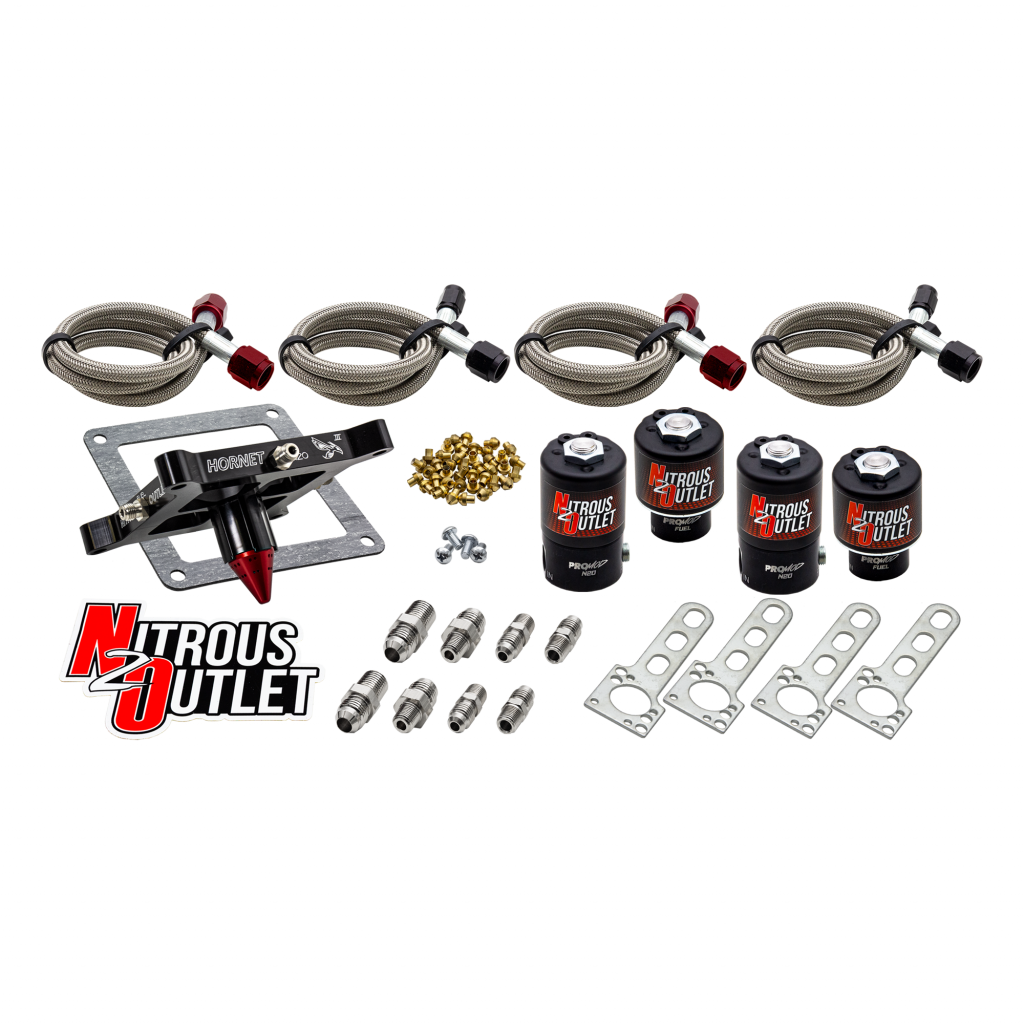 Nitrous Outlet 4500  Hornet 3 Dual Stage Solenoid Forward Conversion Kit - Two .122 Nitrous Solenoids/Two .177 Fuel Soleno...