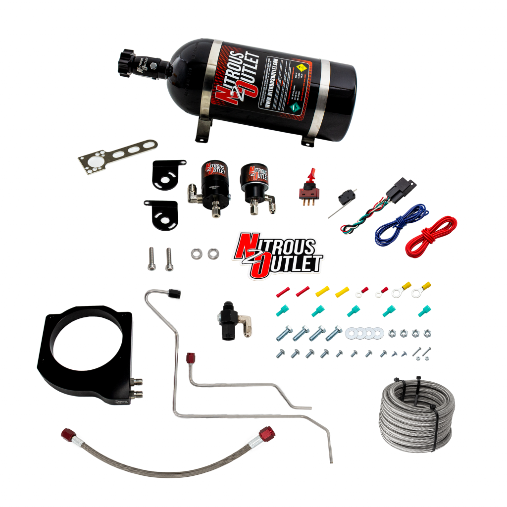 Nitrous Outlet GM 102mm Texas Speed Titan LR-T, SR-1, SR-3, SR-7 Intake Hard-line Plate System - Gas/E85 (5-55psi)(50-200H...
