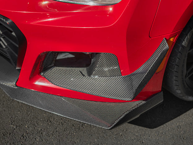 2017-UP CAMARO ZL1 1LE FRONT AIR DUCT BEZELS & CANARDS DIVE PLANES