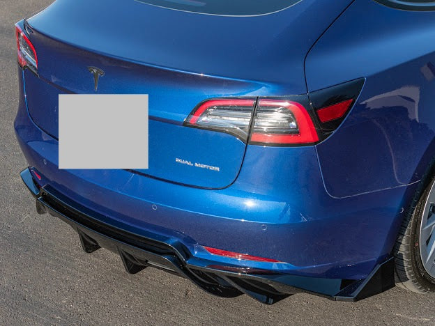 2017-UP TESLA MODEL 3 PERFORMANCE REAR BUMPER DIFFUSER