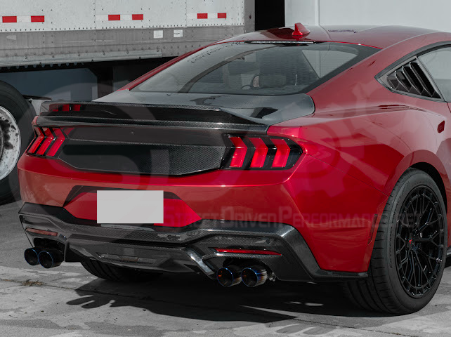 2024-Up Ford Mustang S650 | Factory Integrated Ducktail Style Carbon Fiber Replacement Rear Trunk Lid