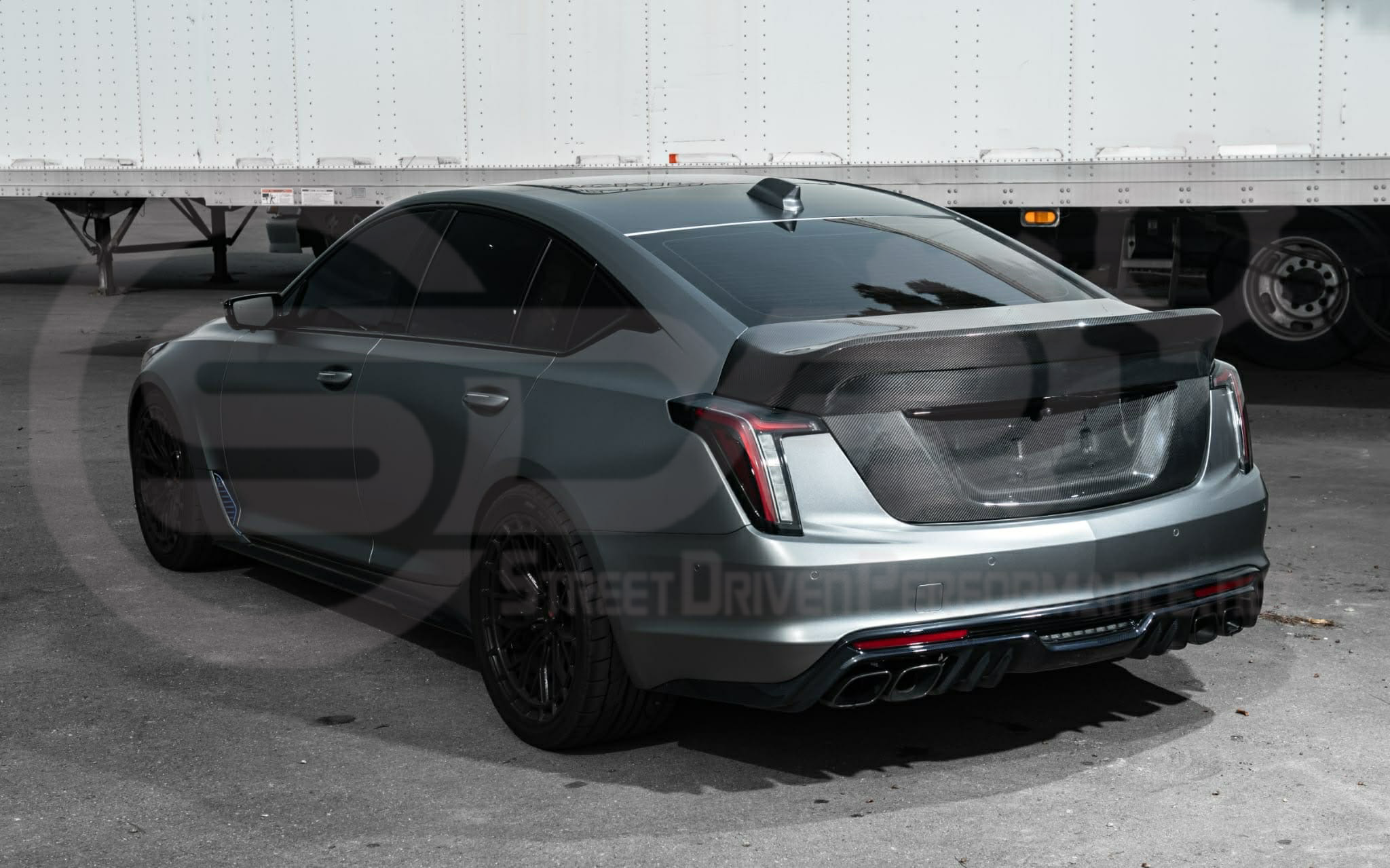 2020-Present Cadillac CT5 / CT5-V / CT5-V Blackwing | DRY CARBON FIBER Rear Trunk Lid with Integrated Duckbill Spoiler