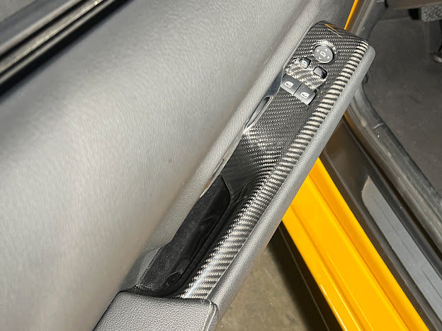 2020-Up Toyota GR Supra A90 | Factory Style DRY CARBON FIBER Side Door Window Switch Panel Cover