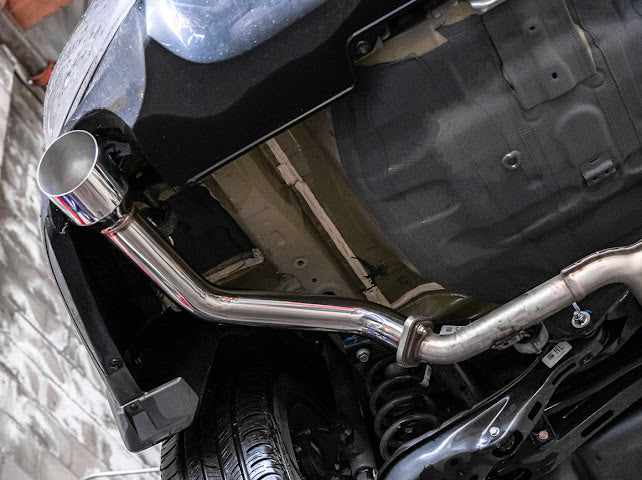 2022+ HONDA CIVC 1.5T & 2023+ ACURA INTEGRA 1.5T | MUFFLER DELETE AXLE BACK EXHAUST KIT (CHROME TIPS OR BURNT BLUE TIPS)