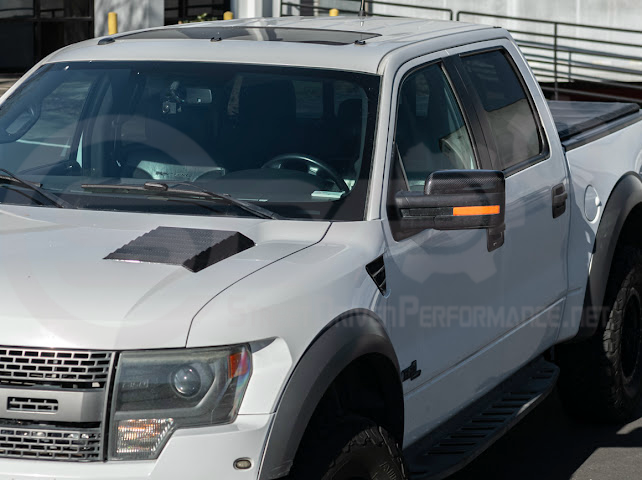 2009-2014 Ford F-150 Raptor SVT | Factory Style Carbon Fiber Mirror Covers Replacement