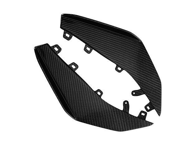 2023+ CHEVROLET CORVETTE C8 Z06 & E-RAY | Z07 PERFORMANCE PACKAGE CARBON FIBER LIP SPLITTER GROUND EFFECTS WITH CANARDS