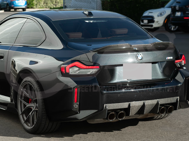 2023-UP BMW G87 M2 | FACTORY STYLE CARBON FIBER REPLACEMENT REAR BUMPER REFLECTOR TRIM PAIR